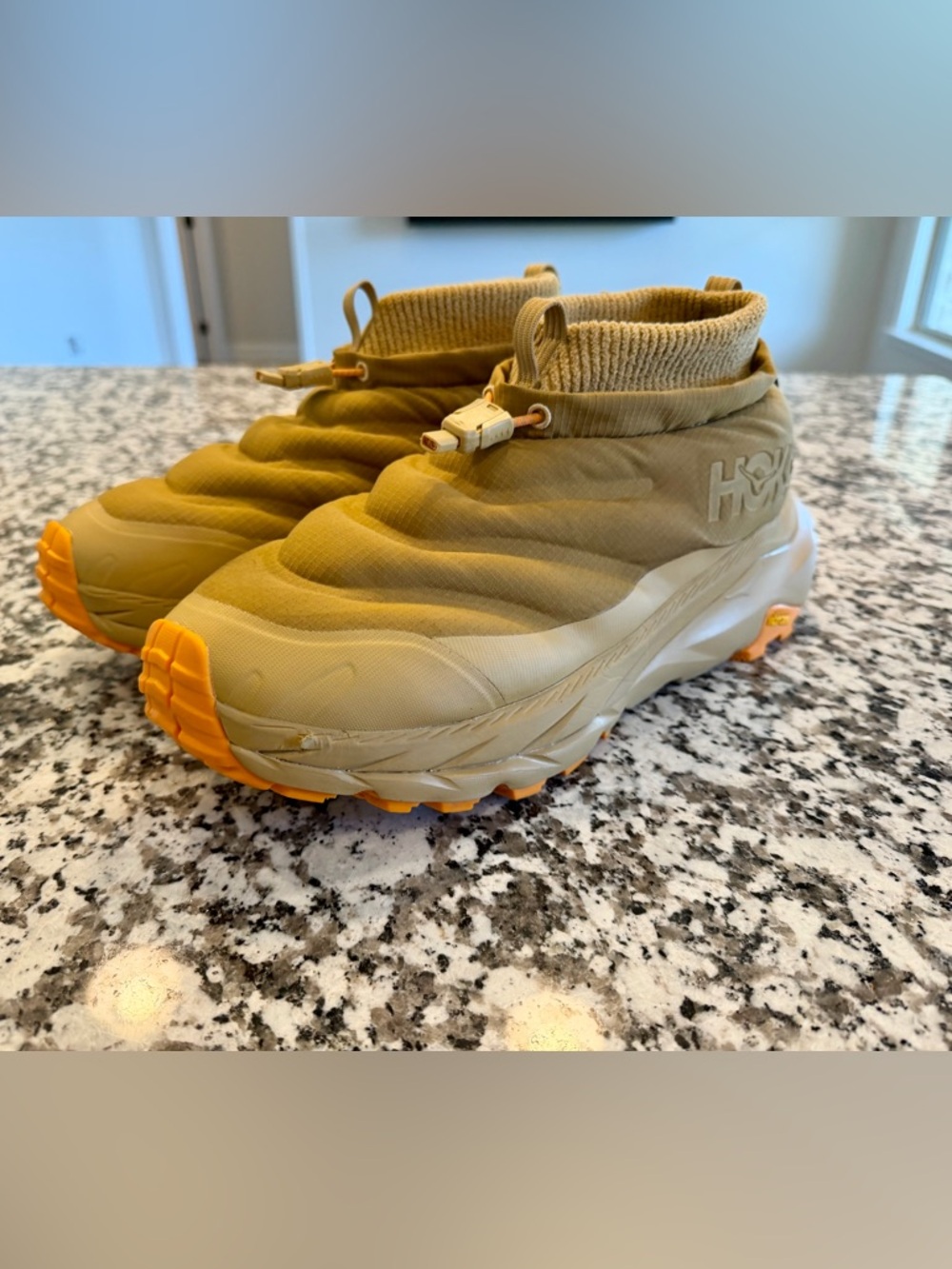 Hoka One One Men's Tan and Orange Rain & Snow Boots - Picture 6 of 15